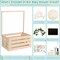 Wooden Baby Shower Crate Closet, Baby Shower Basket with Name Plate (Small Size) 13.4"L x 9"W x 6.7"H